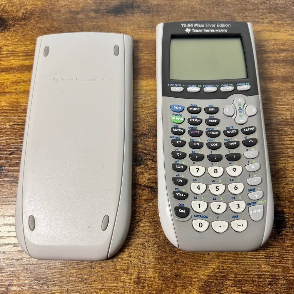 Texas Instruments TI-84 Plus Silver Edition Graphing Calculator with Slide Cover